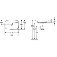 Товар: Раковина-чаша Villeroy&Boch Loop & Friends 63 4A500001 Альпийский белый - фото 8 Раковина-чаша Villeroy&Boch Loop & Friends 63 4A500001 Альпийский белый — фото 8, Раковины накладные