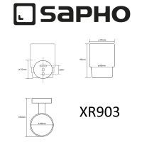 Товар: Стакан для зубных щеток Sapho X-round XR903 Хром - фото 2 Стакан для зубных щеток Sapho X-round XR903 Хром — фото 2, Мыльницы