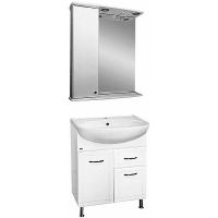 Тумба с раковиной Misty Уют 60 ИП000000160 Белая — фото 2, Тумбы с раковиной