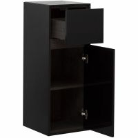 Товар: Шкаф пенал Aquanet Милан 35 306376 подвесной Черный глянец - фото 4 Шкаф пенал Aquanet Милан 35 306376 подвесной Черный глянец — фото 4, Пеналы для ванной комнаты