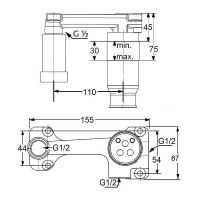 Смеситель для раковины Kludi Bozz 38244N076S Золото брашированное — фото 4, Смесители