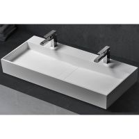 Раковина Abber Stein 120 AS2642 Белая матовая — фото 2, Раковины накладные