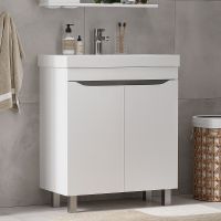 Тумба под раковину Volna Lake 70.2D tnLAKE70.2D-01 Белая — фото 3, Тумбы под раковину