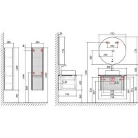 Товар: Тумба под раковину Jorno Lumino 80 Lum.01.80/P/W/JR подвесная Белая - фото 13 Тумба под раковину Jorno Lumino 80 Lum.01.80/P/W/JR подвесная Белая — фото 13, Тумбы под раковину