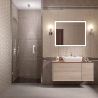Керамическая плитка Kerama Marazzi Безана серый обрезной 12137R настенная 25х75 см — фото 2, Керамическая плитка