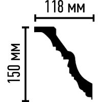Карниз Decomaster 95090 2400x150x118 мм — фото 2, Карнизы