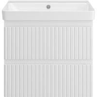 Товар: Тумба с раковиной Brevita Victory 60 УТ000015990 подвесная Белая матовая - фото 2 Тумба с раковиной Brevita Victory 60 УТ000015990 подвесная Белая матовая — фото 2, Мебель для ванной