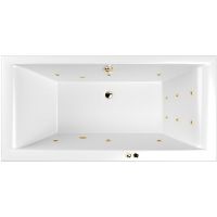 Акриловая ванна Whitecross Savia Duo 170x80 0103.170080.100.LINE.GL с гидромассажем — фото 1, Ванны