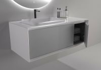 Товар: Тумба под раковину Astra Form Фрейм 110 03330014 подвесная Белая - фото 3 Тумба под раковину Astra Form Фрейм 110 03330014 подвесная Белая — фото 3, Мебель для ванной