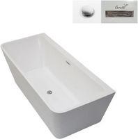 Акриловая ванна Ceruttispa Lugano 170x75 CT9344 без гидромассажа — фото 4, Акриловые ванны