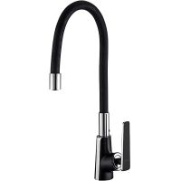 Смеситель для кухни Frap H57 F4457 Черный матовый Хром — фото 1, Смесители для кухни