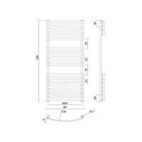 Водяной полотенцесушитель Ravak Elegance 50х120 X04000083677 Хром — фото 4, Водяные полотенцесушители