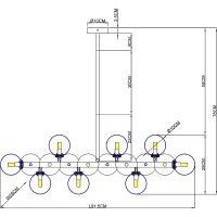 Люстра Artelamp Bolla-piccolo A3988SP-16AB Белая Античная бронза — фото 4, Люстры