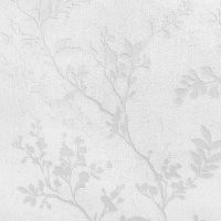 Обои Solo Grace E201500 Винил на флизелине (1,06*10) Белый/Серебряный, Листья — фото 1, Обои для стен