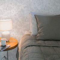 Обои Prima Italiana Arte Bella 80324 Винил на флизелине (1,06*10) Серый/Голубой, Абстракция/Цветы — фото 2, Обои для стен