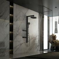 Товар: Душевая система Vincea Inspire VSFS-3I11MB Черная матовая - фото 2 Душевая система Vincea Inspire VSFS-3I11MB Черная матовая — фото 2, Душевые стойки