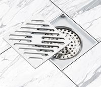 Душевой трап Gappo G81050 с решеткой Хром — фото 14, Трапы для душа