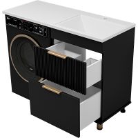 Товар: Тумба с раковиной Brevita Enfida 120 R УТ000016093 Черная матовая - фото 4 Тумба с раковиной Brevita Enfida 120 R УТ000016093 Черная матовая — фото 4, Мебель для ванной