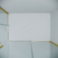 Душевой уголок Grossman Galaxy 110х70 300.K33.01.1170.32.00 профиль Золото сатин стекло прозрачное — фото 8, Прямоугольные душевые уголки