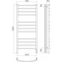 Товар: Электрический полотенцесушитель Terminus Классик П12 500х1250 4670078544476 Хром - фото 4 Электрический полотенцесушитель Terminus Классик П12 500х1250 4670078544476 Хром — фото 4, Электрические полотенцесушители