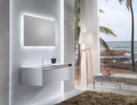 Тумба с раковиной SanVit Кубэ-1 80 kkube1080 в цвете Ral подвесная Шоколад — фото 2, Тумбы с раковиной