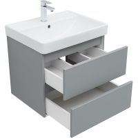 Тумба под раковину Aquanet Вега 60 329601 подвесная Мисти грин — фото 16, Тумбы под раковину