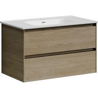 Тумба под раковину Sancos Cento 80 CN80KE подвесная Карпатская ель — фото 1, Мебель для ванной