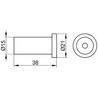 Крючок Keuco Plan 14916 370000 Черный матовый — фото 5, Крючки для полотенец