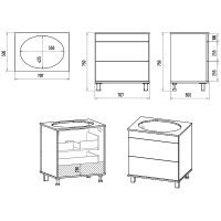 Товар: Тумба с раковиной Brevita Enfida 70 УТ000015614 Бежевая матовая - фото 6 Тумба с раковиной Brevita Enfida 70 УТ000015614 Бежевая матовая — фото 6, Мебель для ванной