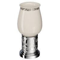 Стакан Schein Carving 7065013 Хром, Белый — фото 1, Стаканы для зубных щеток