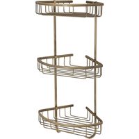 Полка корзина Veragio Basket VR.GFT-9067.BR угловая Бронза — фото 1, Полки для ванной и душа
