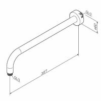 Товар: Кронштейн для верхнего душа AM.PM F0522701 Черный матовый - фото 3 Кронштейн для верхнего душа AM.PM F0522701 Черный матовый — фото 3, Душевое оборудование. Душевая программа