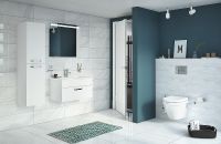 Комплект унитаза с инсталляцией Vitra S50 Rim-Ex 9003B003-7201 с сиденьем Микролифт и клавишей смыва Хром глянцевый — фото 11, Комплекты унитаз + инсталляция