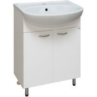 Тумба под раковину Runo Уют 60 00000000067 Белая — фото 1, Тумбы под раковину