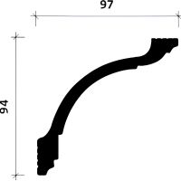Карниз Европласт 6.50.248 2000x94x97 мм — фото 2, Карнизы