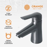 Товар: Смеситель для раковины Orange Tony M54-021Gr Графит - фото 6 Смеситель для раковины Orange Tony M54-021Gr Графит — фото 6, Смесители