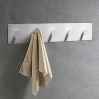 Вешалка для полотенец Abber Stein AS1650 Белая — фото 2, Крючки для полотенец