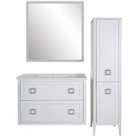 Товар: Комплект мебели для ванной ASB-Woodline Рома 100П подвесной Белый - фото 10 Комплект мебели для ванной ASB-Woodline Рома 100П подвесной Белый — фото 10, Комплекты мебели для ванной