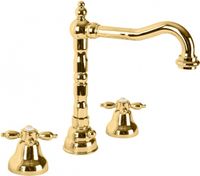 Смеситель для раковины Cezares Nostalgia BLS2 03 Золото 24 карат — фото 2, Смесители
