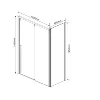 Товар: Душевой уголок Vincea Lugano 120х80 VSR-1L8012CLB-1 профиль Черный стекло прозрачное - фото 5 Душевой уголок Vincea Lugano 120х80 VSR-1L8012CLB-1 профиль Черный стекло прозрачное — фото 5, Прямоугольные душевые уголки