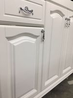 Тумба под раковину Opadiris Риспекто 120 Z0000012634 Белая матовая ручки Хром — фото 7, Мебель для ванной