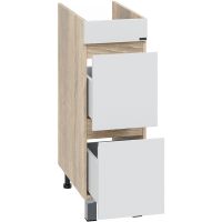 Тумба под раковину СанТа Марс 90 700399 Белая Янтарное дерево — фото 2, Тумбы под раковину