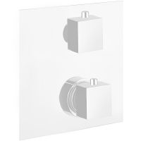 Смеситель для душа Webert Pegaso PE970903740 с термостатом Белый матовый — фото 1, Смесители