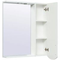 Товар: Зеркало со шкафом Runo Неаполь 75 R 00-00001031 с подсветкой Белое - фото 2 Зеркало со шкафом Runo Неаполь 75 R 00-00001031 с подсветкой Белое — фото 2, Мебель для ванной
