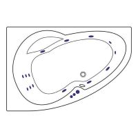 Товар: Акриловая ванна Excellent Newa 160x95 L WAEX.NEL16.SMART.CR с гидромассажем - фото 7 Акриловая ванна Excellent Newa 160x95 L WAEX.NEL16.SMART.CR с гидромассажем — фото 7, Ванны