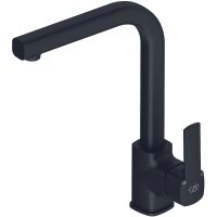 Смеситель для кухни GPD Pedra Colored MTE160-S Черный матовый — фото 1, Смесители