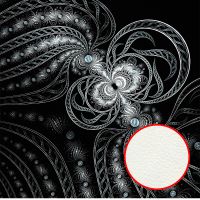 Фреска Ortograf Grafika Natura 31516 Фактура флок FLK Флизелин (2,7*2,7) Черный/Белый, Абстракция — фото 1, Фрески