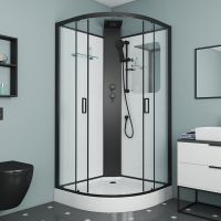 Товар: Душевая кабина Grossman GR251 90x90 Черная без гидромассажа - фото 2 Душевая кабина Grossman GR251 90x90 Черная без гидромассажа — фото 2, Душевые кабины