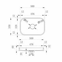 Раковина-чаша Abber Stein 50 AS2602 Белая — фото 4, Раковины накладные