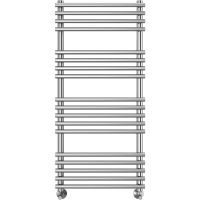 Водяной полотенцесушитель Terminus Кремона П18 500х1200 4670078530684 Хром, нижнее подключение, G 1/2" ВР, с комплектом вентилей — фото 2, Водяные полотенцесушители